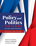 Image of the book cover for 'Policy and Politics for Nurses and Other Health Professionals'